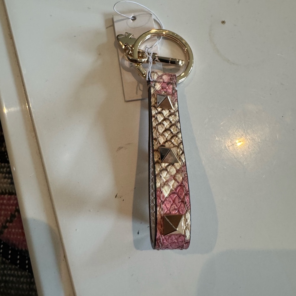 Kate Spade Pink and Gold Key Card Holder